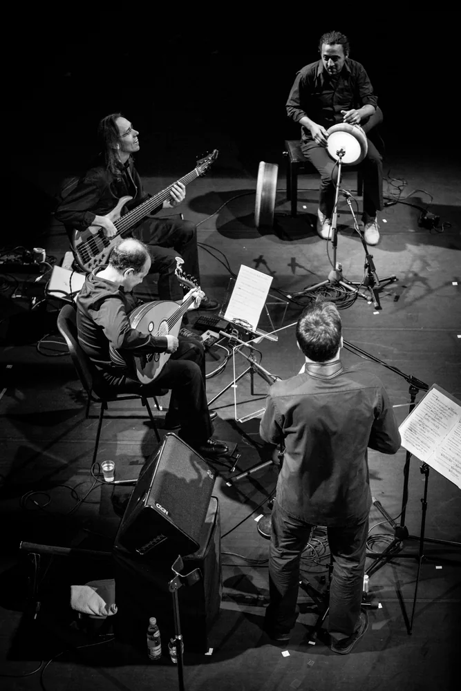 Music Photography of Anouar Brahem, Bjorn Meyer, Khaled Yassine, Klaus Gesing - Photo No. 2226 by Przemek Wozny
