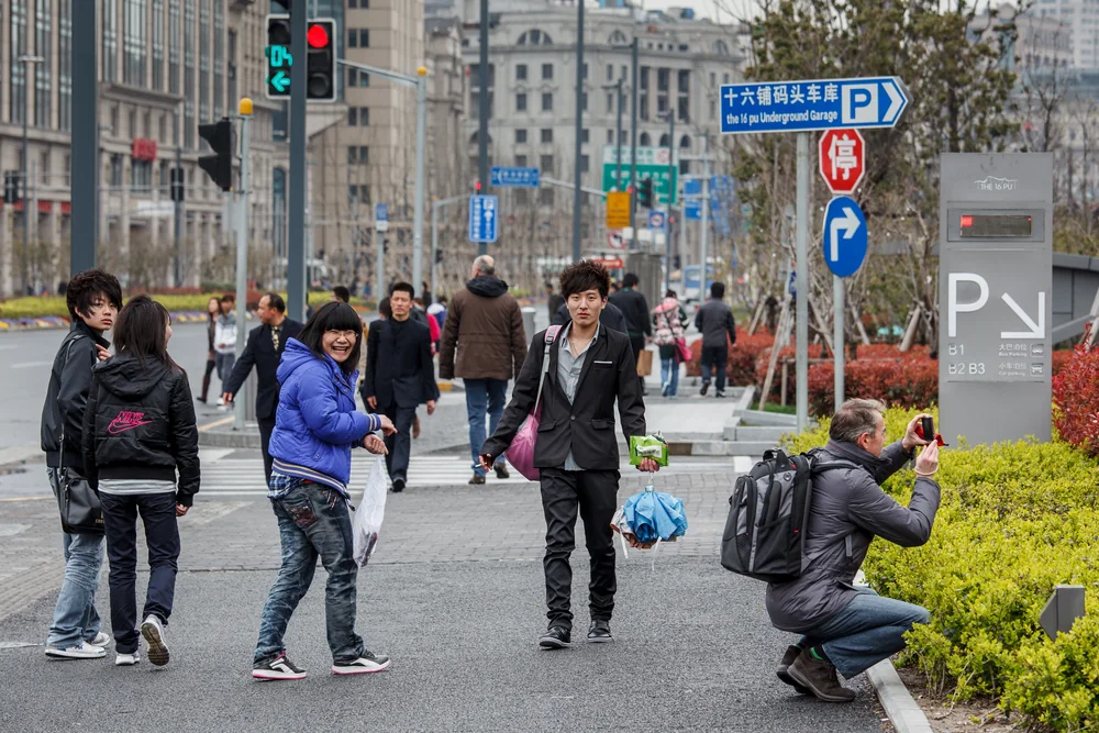 Street Photography in Shanghai, China - Photo No. 9545 by Przemek Wozny