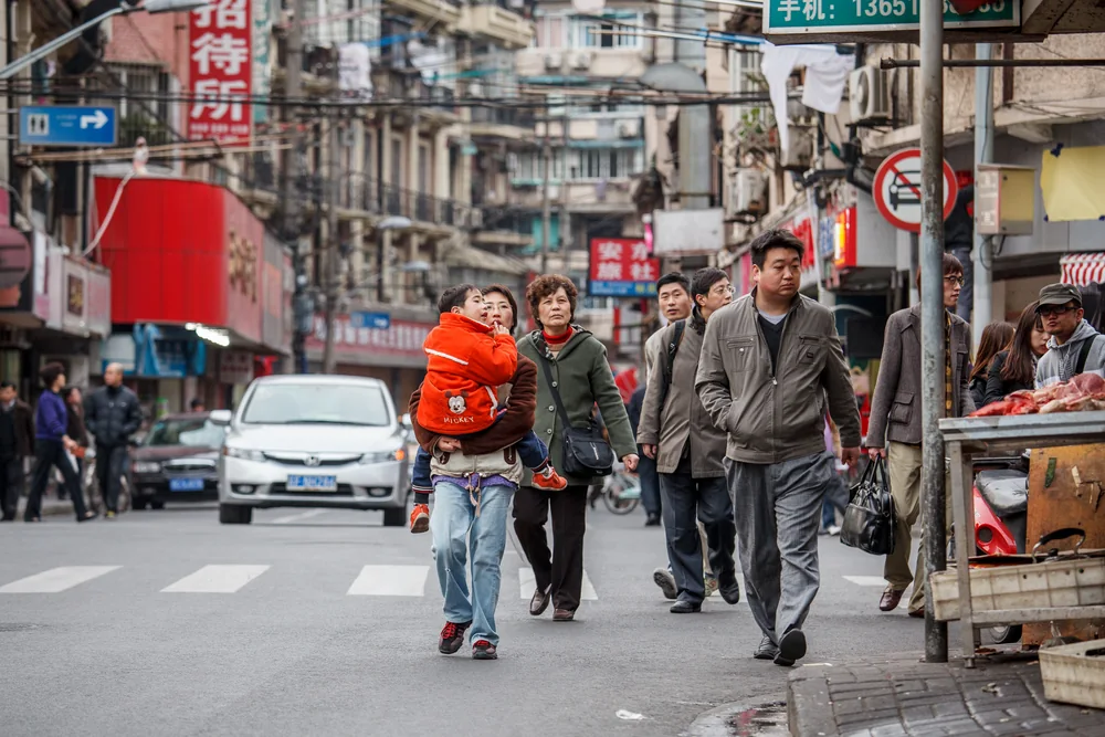Street Photography in Shanghai, China - Photo No. 9645 by Przemek Wozny