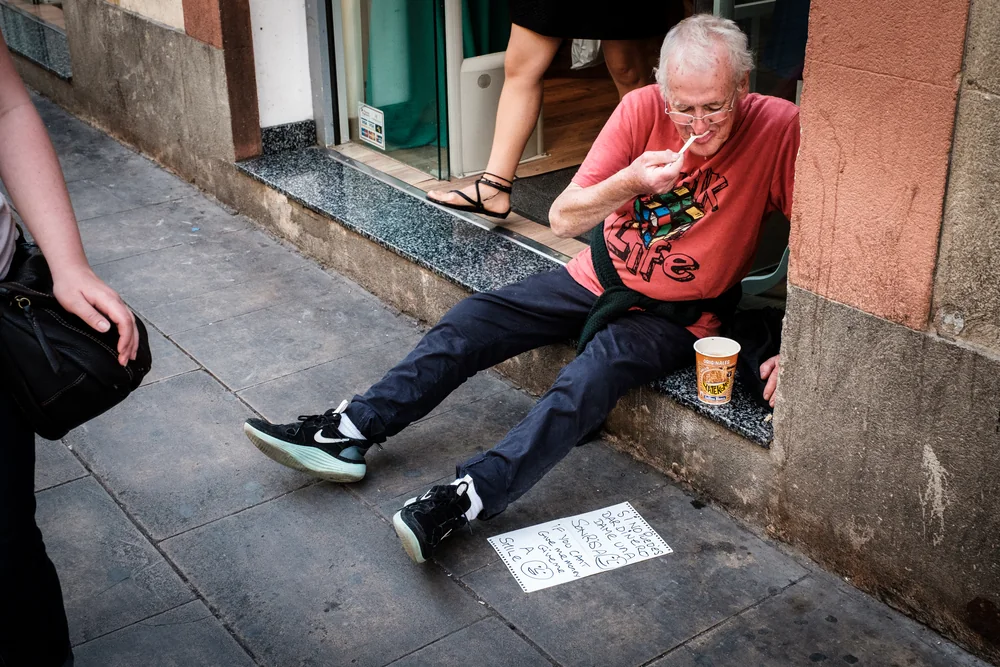 Street Photography in Barcelona, Spain - Photo No. 5125 by Przemek Wozny