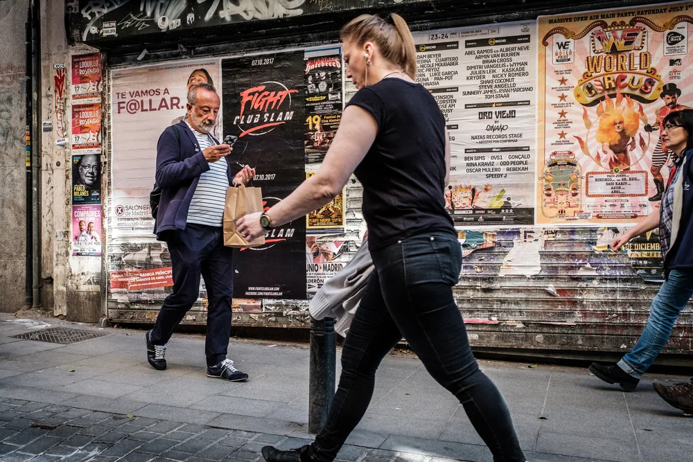 Street Photography in Madrid, Spain - Photo No. 1724 by Przemek Wozny